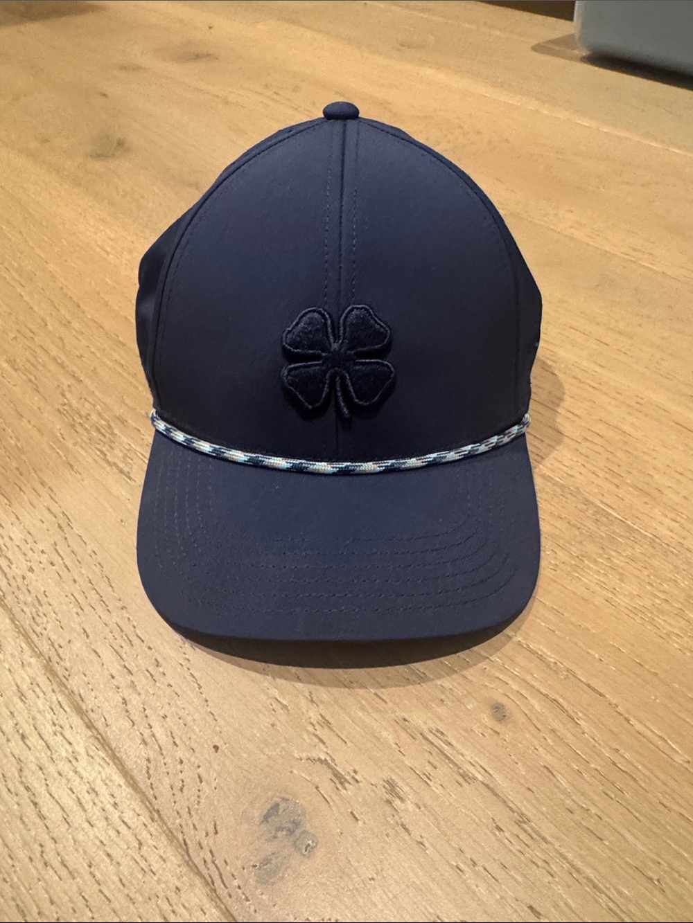 Youth/Junior Navy Clover Rope-Trim Baseball Cap